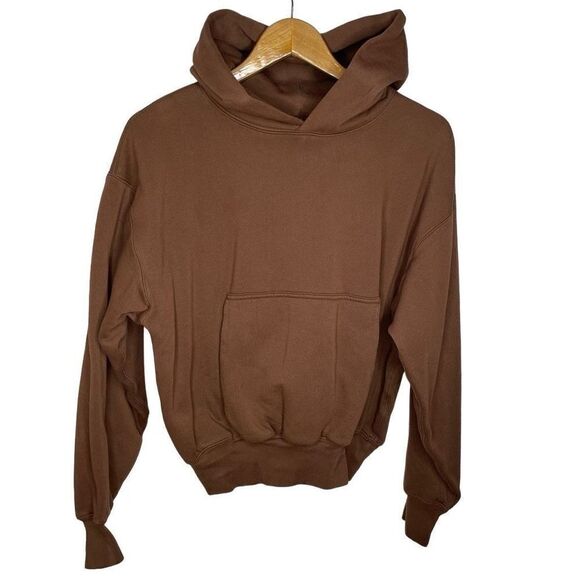 Yeezy Tops - NWT Gap Yzy Yeezy Brown Hoodie Double Layer Cotton Small S New Sweatshirt